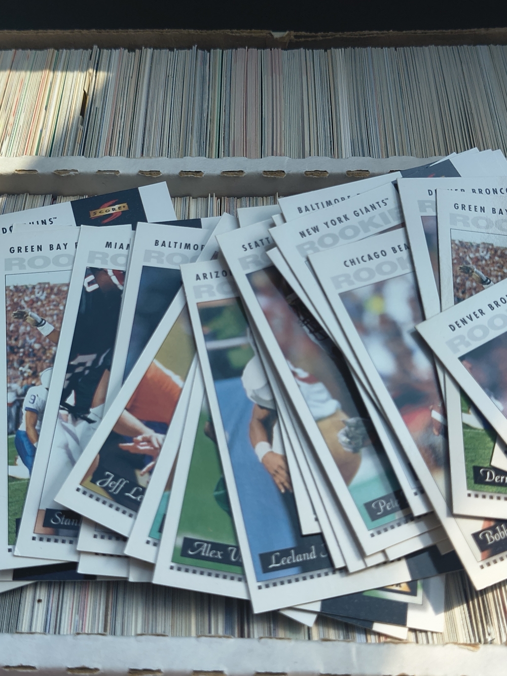 43 Vintage Football Rookie Cards - Multi-Team Set (White Border)